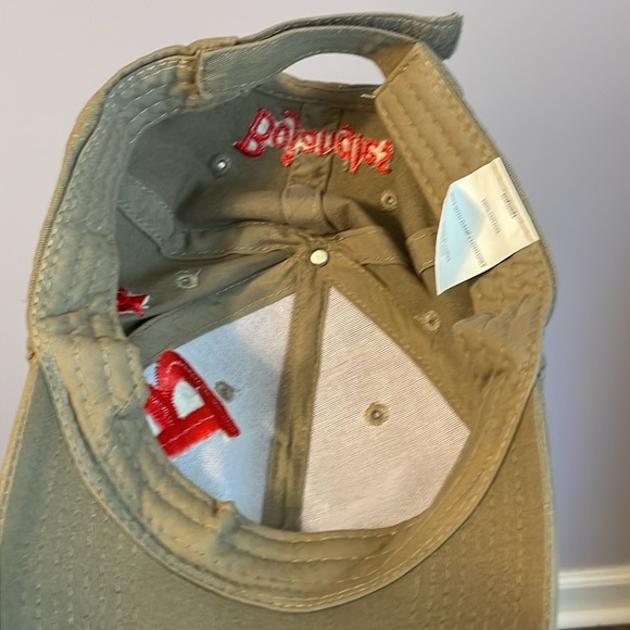 Barco Uniforms Bojangles Cotton Tan Embroidered Hat Cap - Picture 6 of 15